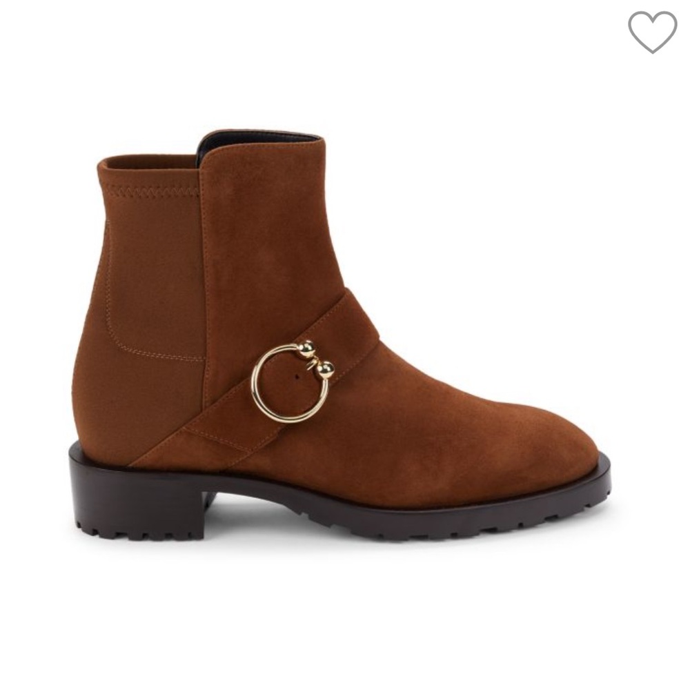 STUART WEITZMAN women size 8.5 NEW
Luxering Booties $595 
Color: COFFEE